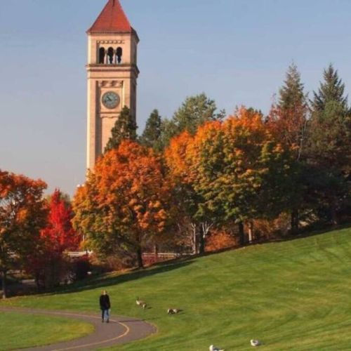 Step into history at Riverfront Park and be captivated by the iconic 1902 Clock Tower, a symbol of Spokane's rich heritage.