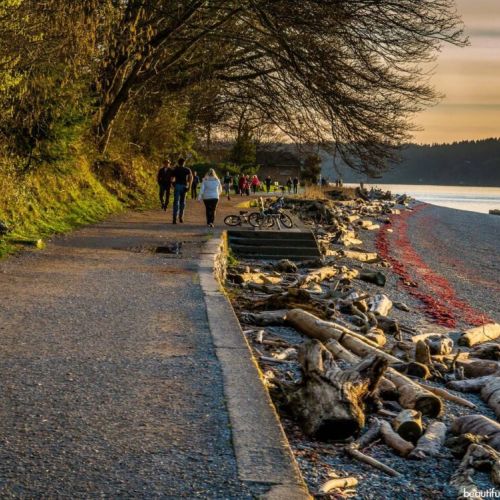 Lincoln Park includes forest trails, a paved walkway along the beach, picnic areas, athletic fields, and a heated saltwater pool that is open in the summer. 1.7 mi