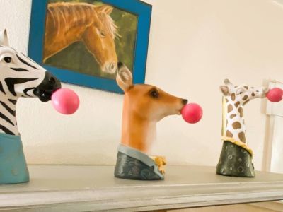 Fun and whimsical details add to the cheerfulness of this curated home.