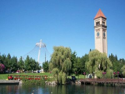 15 minutes aways is the vibrant heart of Spokane at Downtown Riverfront Park, a captivating destination where urban charm meets natural beauty.