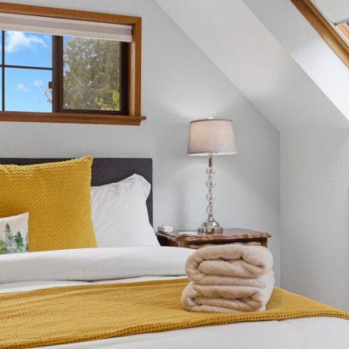 Enjoy a blissful night of sleep. Lower the shades for extra darkness.