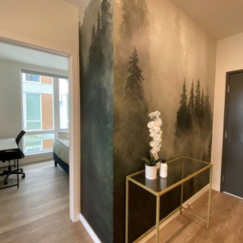 Entry way & the front queen bedroom.