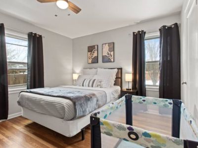 Plenty of room for the Graco Pack n Play  for family with babies.