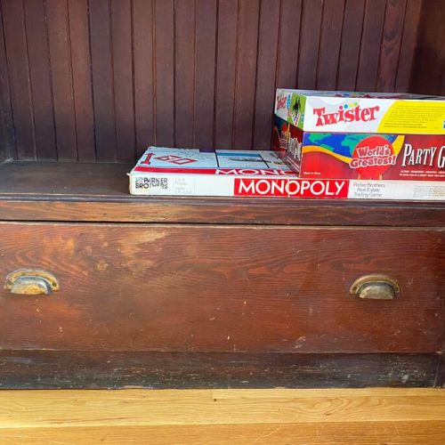Antique barrister bookcase games.