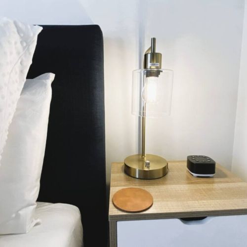 A besides white noise machine to help lull you to sleep,