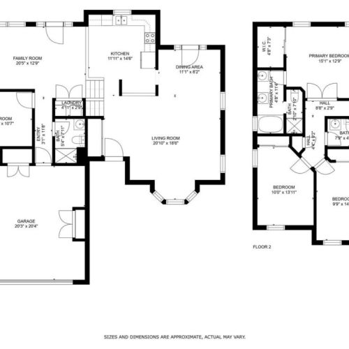 Floor Plans - 1st and 2nd Floors