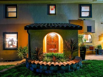 As darkness falls, Casa Mar a Cielo transforms into an enchanting warm ambiance.