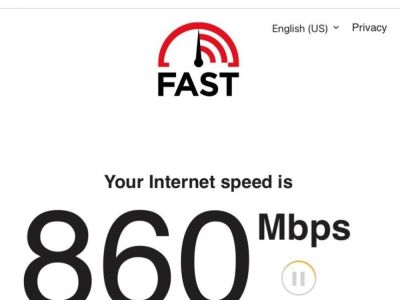 The fast internet connection ensures that you're always connected without interruption.