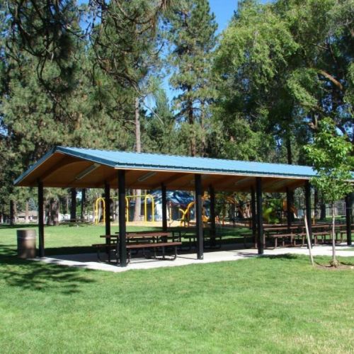 Neighborhood Community Park | 9+ Acre Park with lots of trees, grass, ballpark, basketball court, playgrounds, and picnic areas