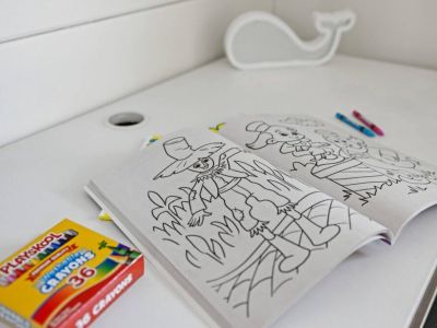 Colorful art supplies, from crayons and pencils to coloring books and sketchbooks ready to ignite your creativity.
