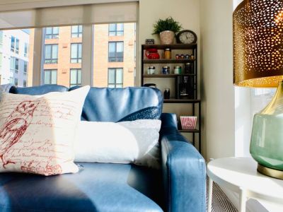 Attention to detail makes this downtown luxury apartment feel like home.