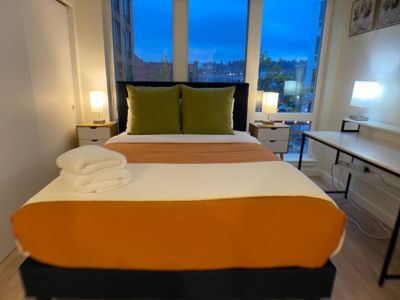 Queen En Suite is surrounded by the elegant ambiance and an office desk