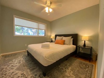 Savor your favorite book with a cup of tea while lingering in the Queen sized bed with crisp 100% cotton sheets.