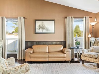 Immerse yourself in comfort and style with this luxurious full-grain leather sofa and chair set, showcasing impeccable craftsmanship and timeless elegance