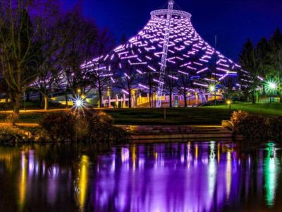Riverfront Park Pavillion just steps from Downtown Bliss