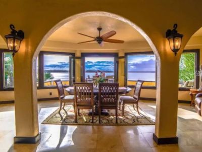 Next to the living room is a spacious area where you get to enjoy seeing breathtaking sunsets from a westward perspective while having family time.
