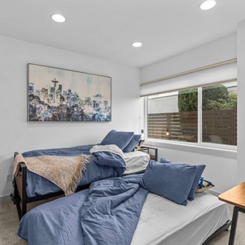 Twin Trundle provides an additional twin bed that rolls out when needed yet easy to tuck away when not in use.