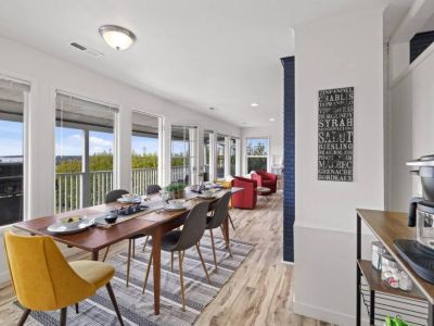 The bright ambiance of the dining area where you get to eat together with laughter, conversation, and culinary delights.