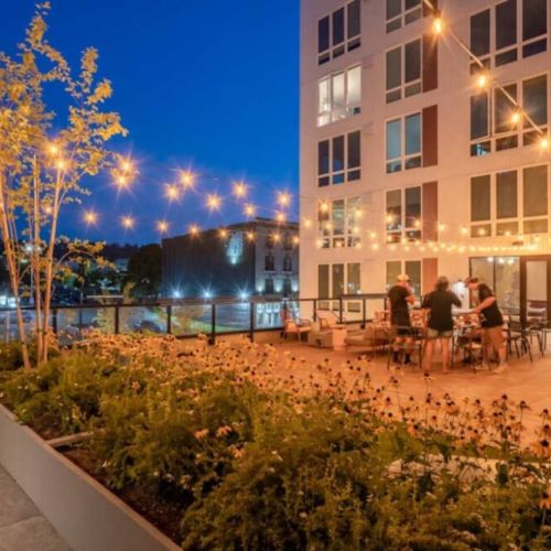 Grill out, play games, read a book in a lounge chair-community rooftop deck