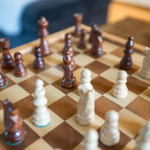 Engage in a battle of wits with this captivating game of chess. A classic game of kings to enjoy with your loved ones.
