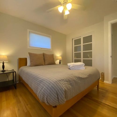 Drift off into a restful sleep  in this cozy queen bedroom and wake up refreshed. and ready to explore. Guests rave about our comfy mattresses!