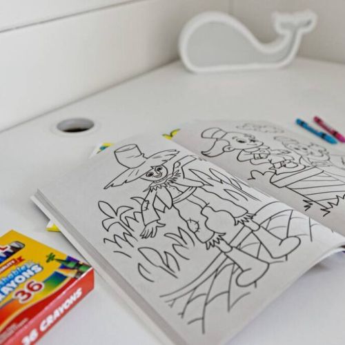 Colorful art supplies, from crayons and pencils to coloring books and sketchbooks ready to ignite your creativity.