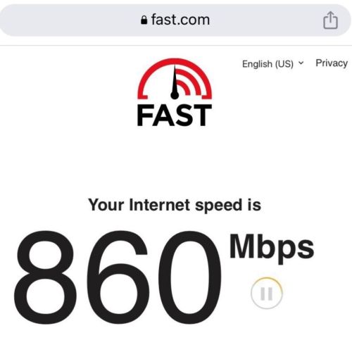The fast internet connection ensures that you're always connected without interruption.