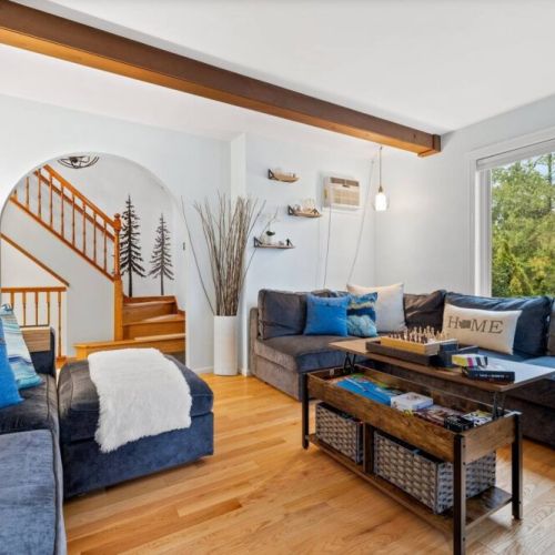 Transform your living space with this innovative coffee table that seamlessly converts into a functional workspace or expands for additional dining.