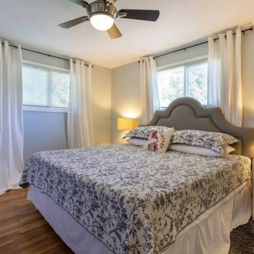 Indulge in the ultimate relaxation with our luxurious king-size bed, where you can unwind and watch TV in absolute comfort.