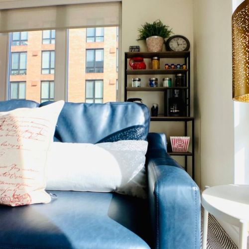 Attention to detail makes this downtown luxury apartment feel like home.