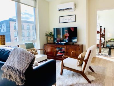 Solid wood furnishings add sense of timelessness and warmth. Come stay a while.