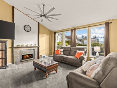 Make it a Movie Night with the 75" Smart TV, complete with popcorn, family games, or puzzles.