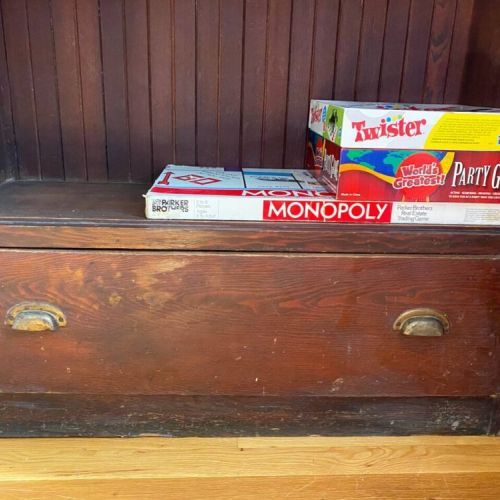 Antique barrister bookcase games.