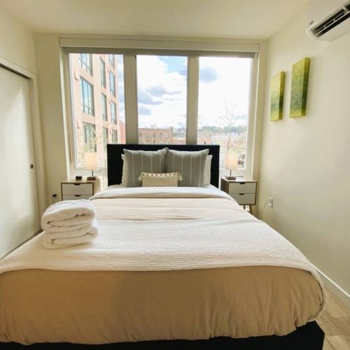 Fluffy cotton towels and luxury cotton sheets make for a luxurious stay.