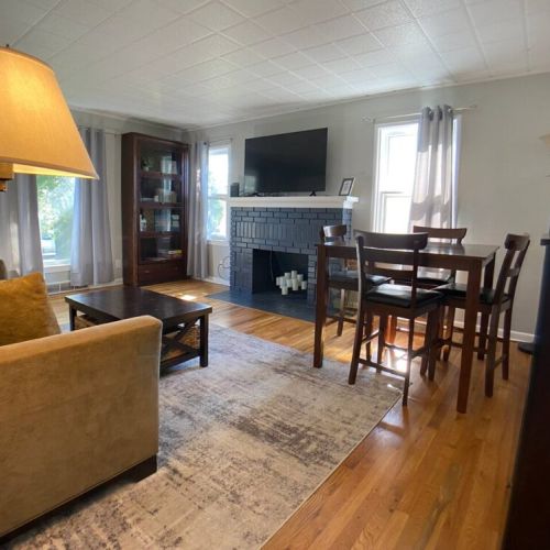 Whether  you're curling up with a book in the cozy reading nook, enjoying a movie night or family game night, it’s an invitation to kick back and stay a while