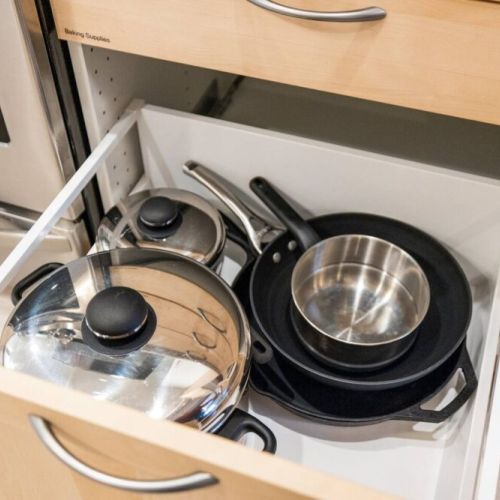 No Digging For Matching Lids.  This array of cookware ensures you have the right tool for every recipe.