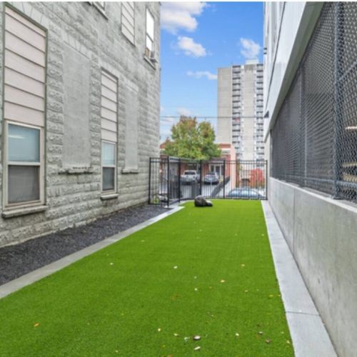 Dog Run for nearby potty breaks on the premise.