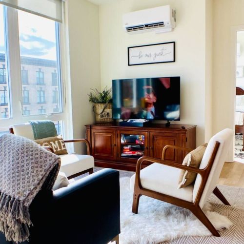 Solid wood furnishings add sense of timelessness and warmth. Come stay a while.