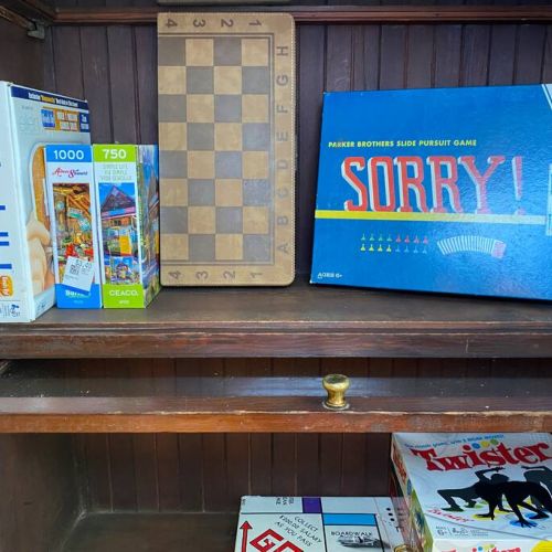 Antique barrister bookcase games.