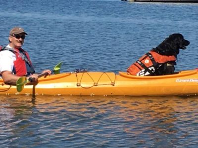 Furry family members are welcome to explore the coastline or embark on a sunset kayak ride.
