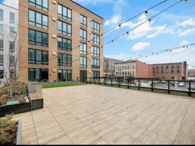 Enjoy the spacious rooftop deck for grilling out or hanging out.