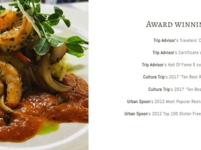 Wild Sage-high-quality, locally sourced, and seasonally-inspired food. A comfortable fine dining experience with a farm-to-table twist. Vegetarian/Vegan menu. The entire menu can be made gluten-free upon request. 0.8 miles/3 minute drive.