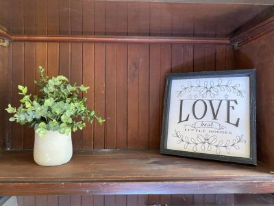 Antique barrister bookcase decor.