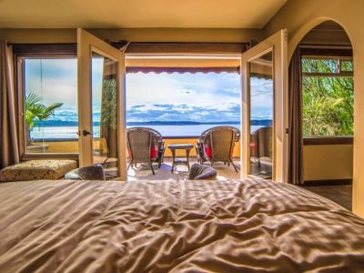 Wake up to the gentle embrace of natural light in the King En Suite and let your eyes wander over the breathtaking view.