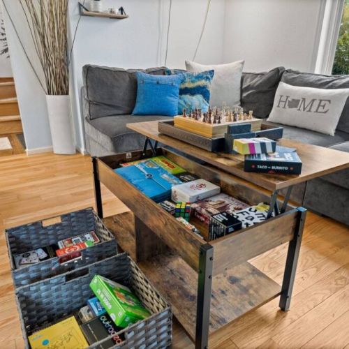 Whether you need a game table or a working area, this multi-purpose table is the perfect blend of form and functionality.