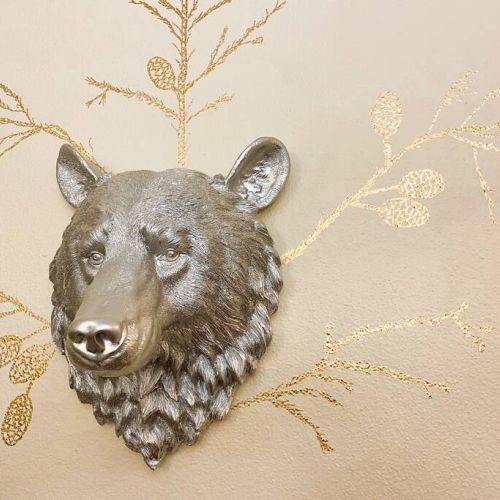 The owner's hand-painted details can be seen in various rooms.