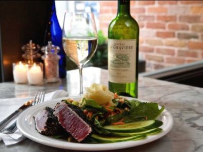 Mizuna is the quintessential dining experience for locals and visitors. Locally sourced organic produce is served whenever possible, and all-natural, sustainable meats + a full Vegetarian menu. 5.5 blocks. 10-minute walk/3 minute drive.