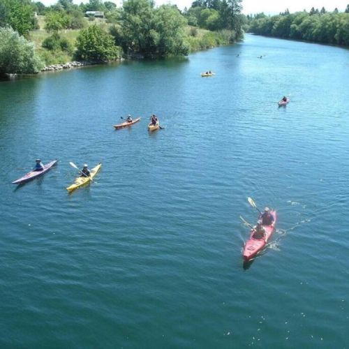 Paddle along the renowned Centennial Trail, where you'll be treated to breathtaking views and a sense of tranquility.