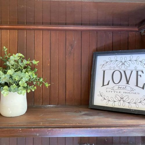 Antique barrister bookcase decor.