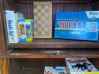 Antique barrister bookcase games.